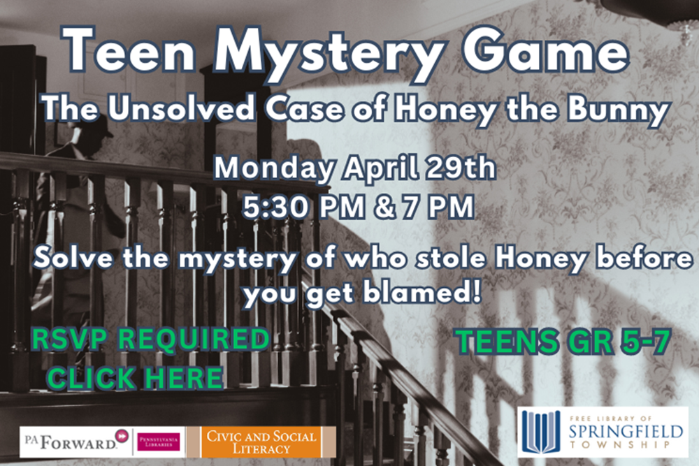 Teen Mystery Game April