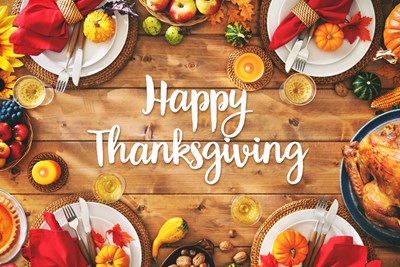 Thanksgiving Day Closures and Modified Trash