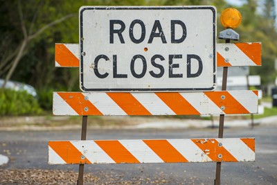 Walnut Avenue Closed for Trail Construction