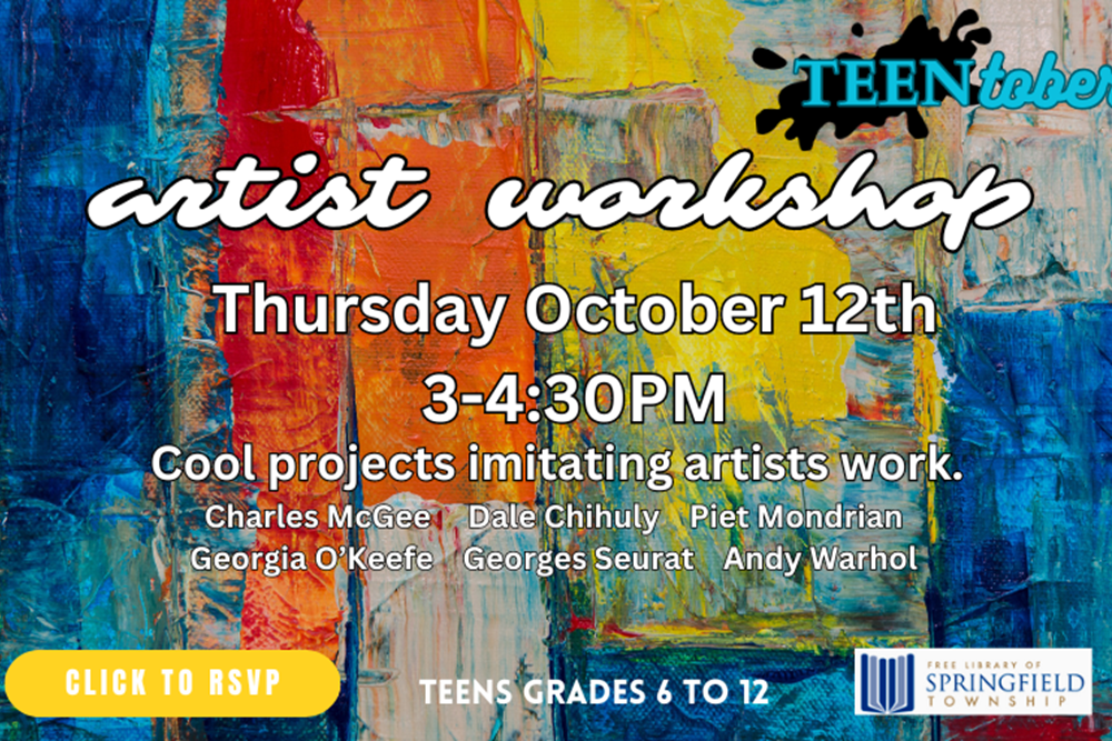 TeenTober Artist Workshop
