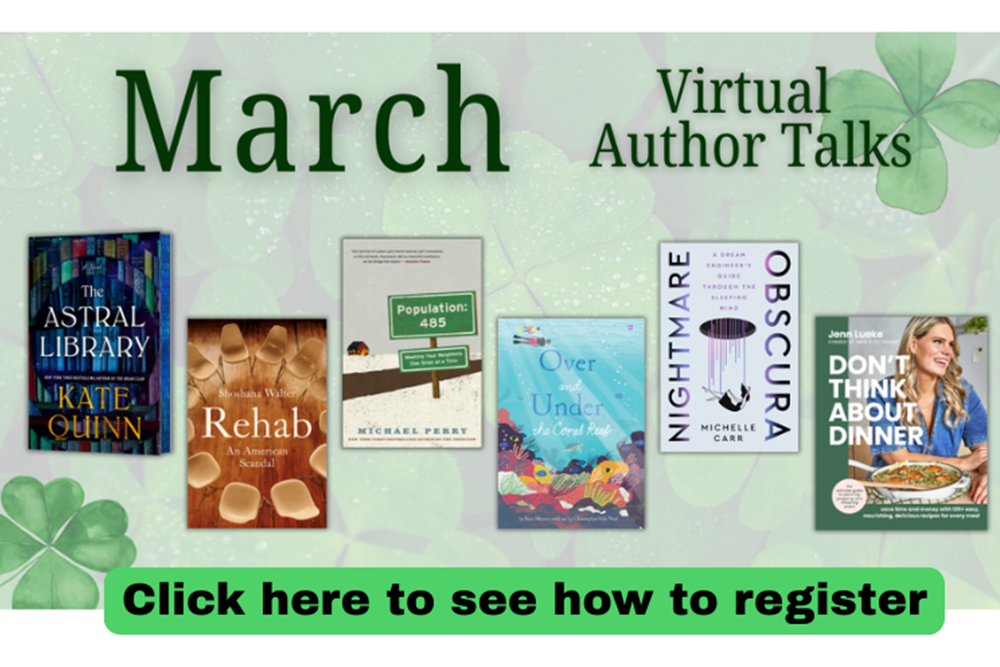 March Virtual Author Talks